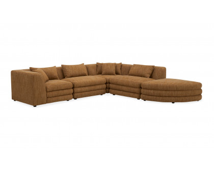 Moe's Lowtide Alcove Contemporary Sectional - Amber Glow