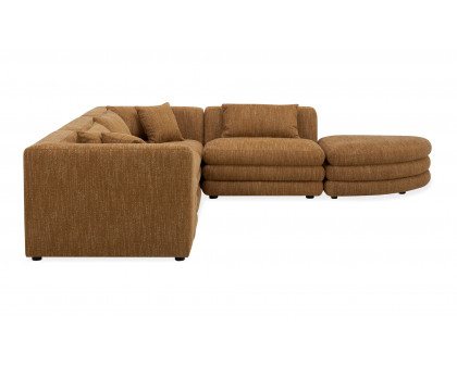 Moe's Lowtide Alcove Contemporary Sectional - Amber Glow