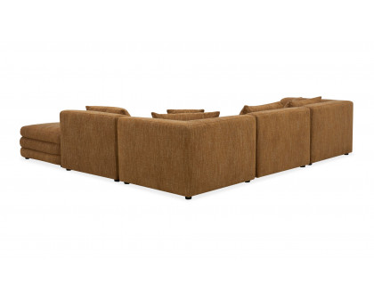 Moe's Lowtide Alcove Contemporary Sectional - Amber Glow