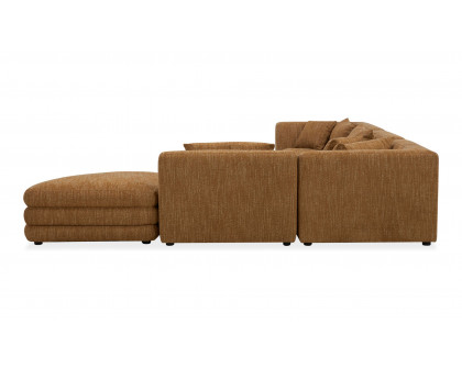 Moe's Lowtide Alcove Contemporary Sectional - Amber Glow