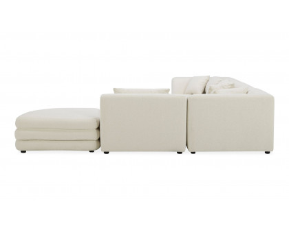 Moe's Lowtide Alcove Contemporary Sectional - Warm White