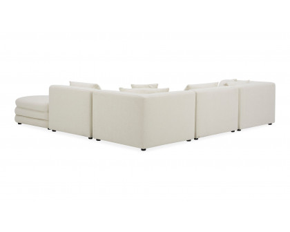 Moe's Lowtide Alcove Contemporary Sectional - Warm White