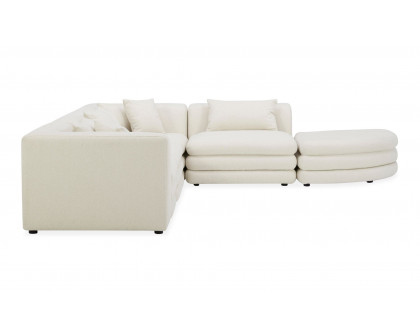 Moe's Lowtide Alcove Contemporary Sectional - Warm White