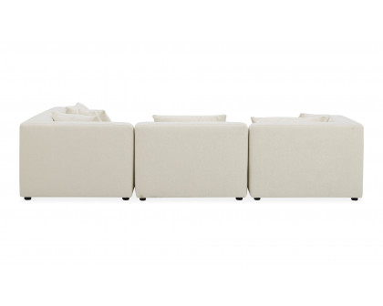 Moe's Lowtide Alcove Contemporary Sectional - Warm White