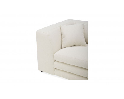 Moe's Lowtide Alcove Contemporary Sectional - Warm White