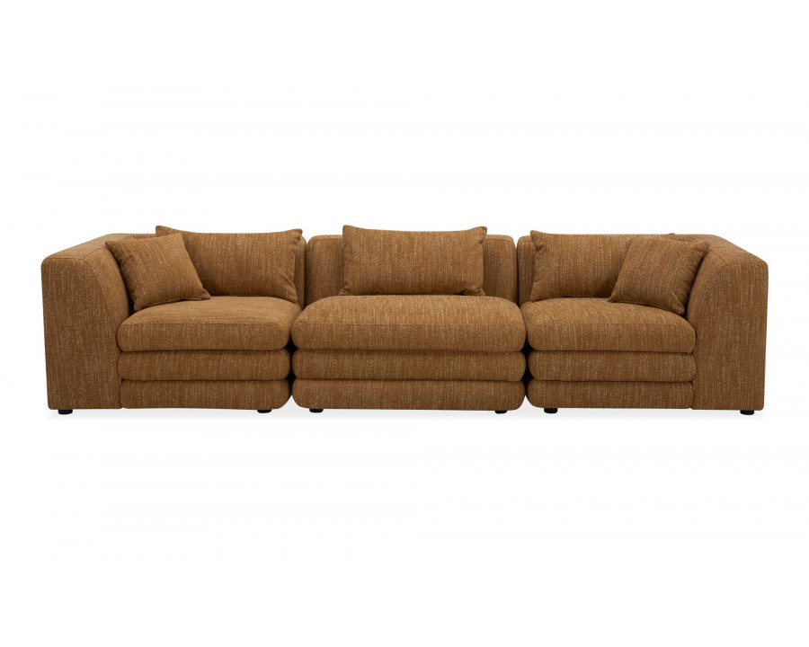 Moe's Lowtide Contemporary Sofa - Amber Glow