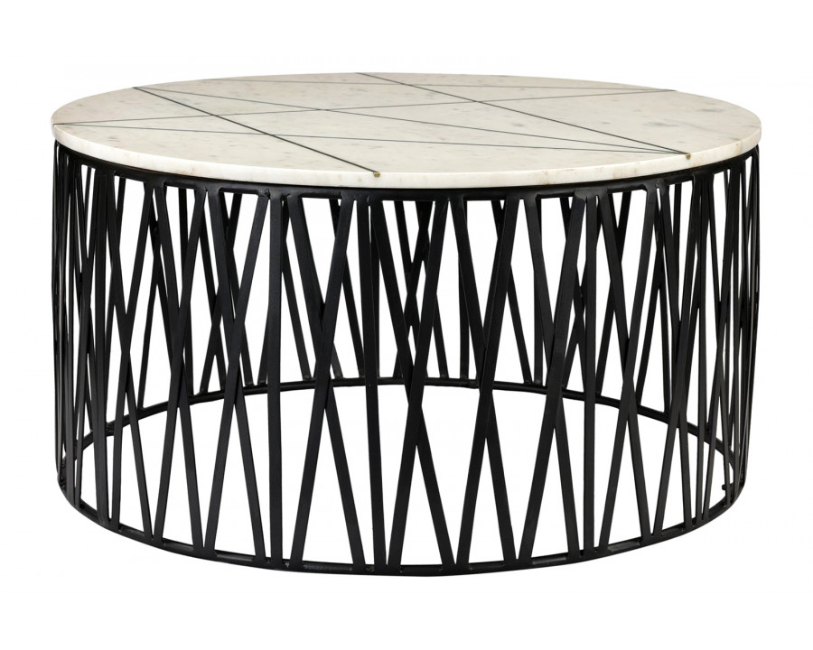 Moe's - Calcutta Coffee Table in White