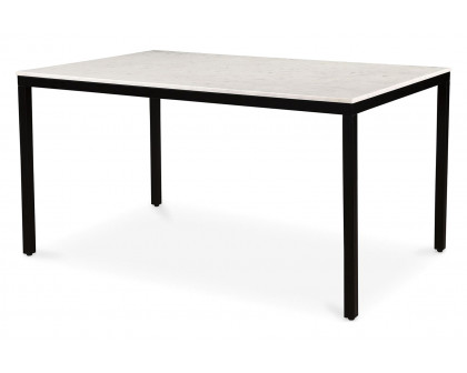 Moe's - Parson Marble Dining Table in Black