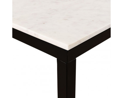 Moe's - Parson Marble Dining Table in Black