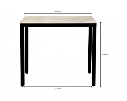 Moe's Parson Marble Mini Desk - Black