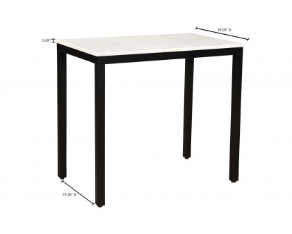 Moe's Parson Marble Mini Desk - Black