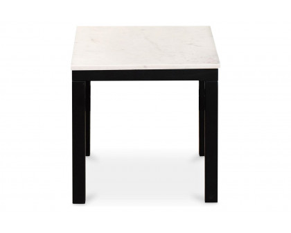 Moe's - Parson Marble Side Table in White