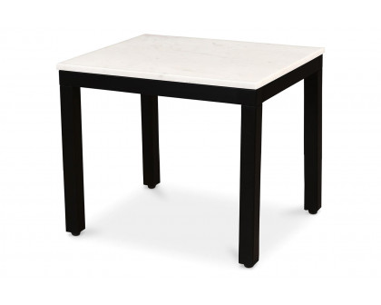 Moe's - Parson Marble Side Table in White