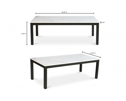 Moe's - Parson Coffee Table in White