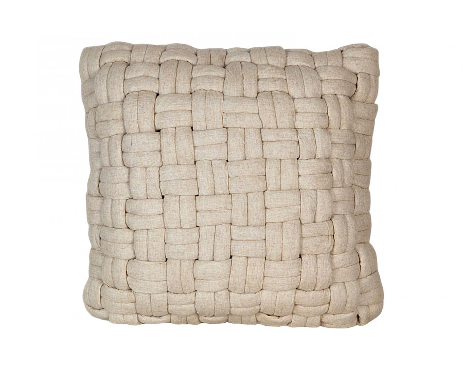 Moe's - Bronya Wool Pillow in White