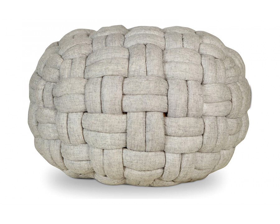 Moe's Bronya Pouf - Light Gray