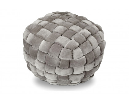 Moe's Jazzy Pouf - Charcoal Gray