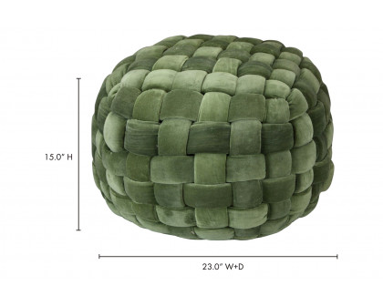 Moe's Jazzy Pouf - Chartreuse