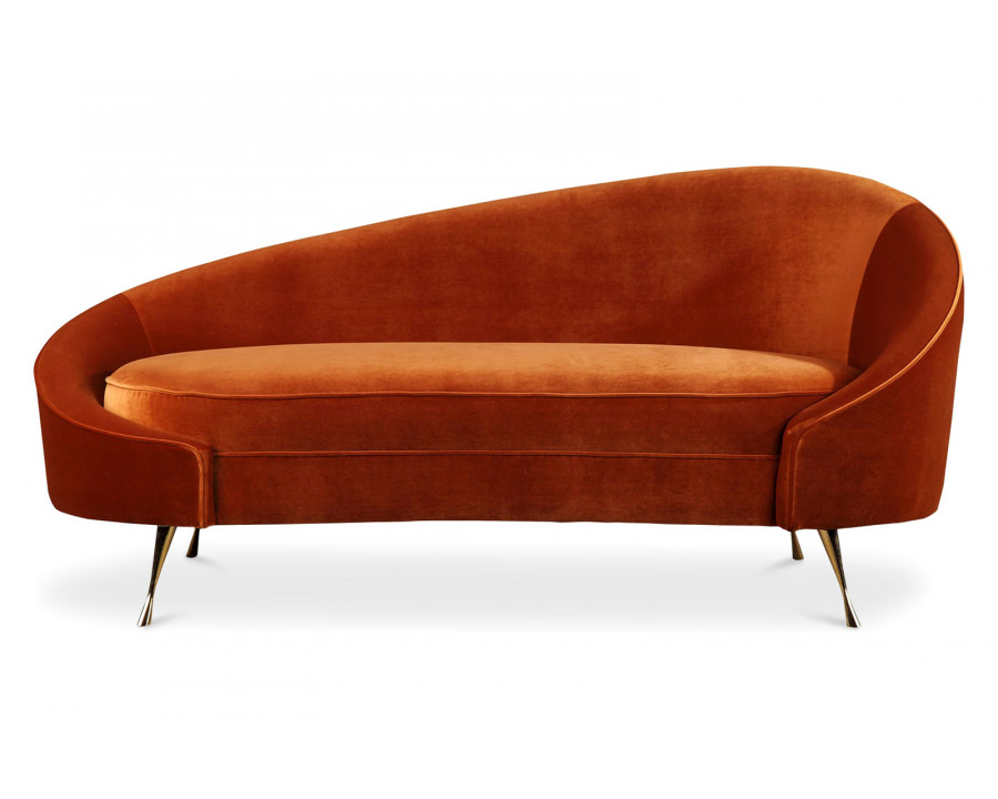 Moe's Abigail Chaise - Orange