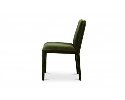 Moe's Calla Contemporary Dining Chair Set of 2 - Green Velvet