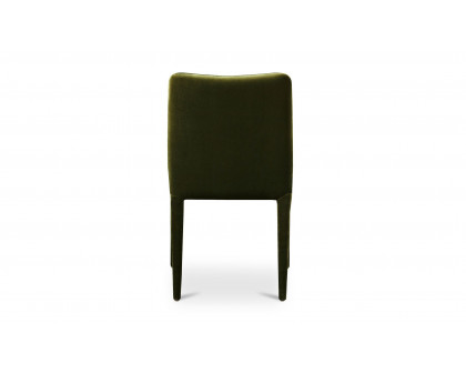 Moe's Calla Contemporary Dining Chair Set of 2 - Green Velvet