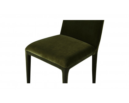 Moe's Calla Contemporary Dining Chair Set of 2 - Green Velvet