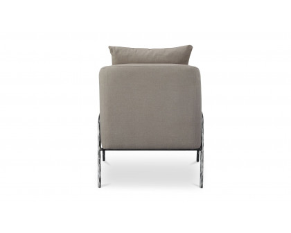 Moe's™ Archer Rustic Accent Chair - Light Gray Linen Blend