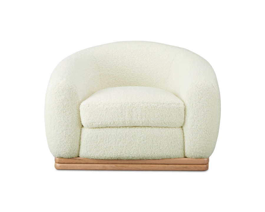 Moe's Marlowe Contemporary Lounge Chair - Cream