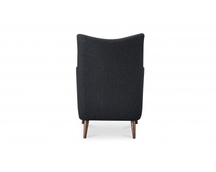 Moe's Fisher Rustic Armchair - Charcoal Wool Blend