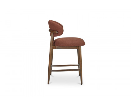 Moe's Ellie Mid-Century Modern Counter Stool - Rust