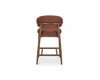 Moe's Ellie Mid-Century Modern Counter Stool - Rust