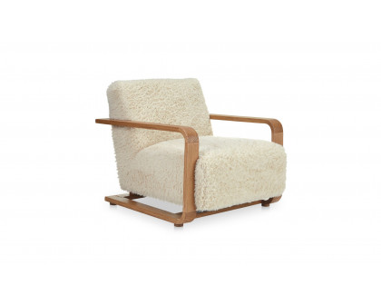 Moe's Eckersley Modern Lounge Chair - Cream