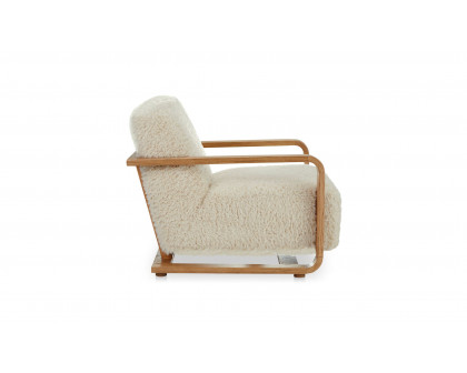 Moe's Eckersley Modern Lounge Chair - Cream