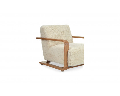 Moe's Eckersley Modern Lounge Chair - Cream