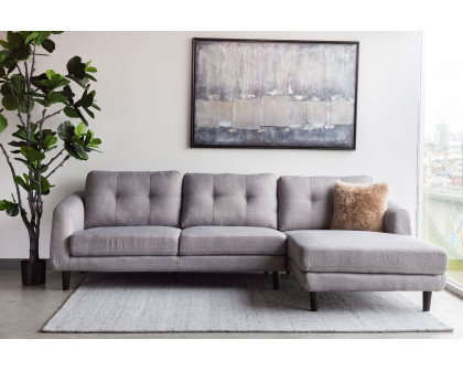 Moe's Corey Sectional - Dark Gray, Right Facing