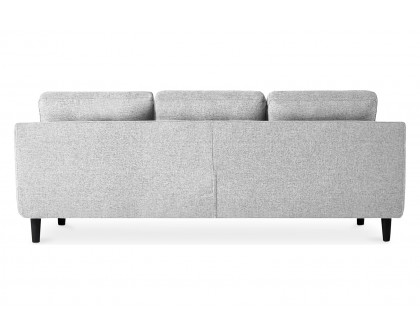 Moe's Belagio Sofa Bed With Chaise - Light Gray, Left Facing