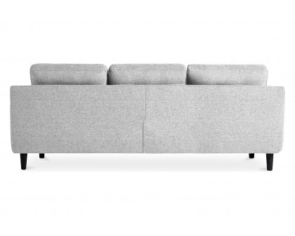 Moe's Belagio Sofa Bed With Chaise - Light Gray, Right Facing