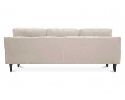 Moe's Belagio Sofa Bed With Chaise - Beige, Left Facing