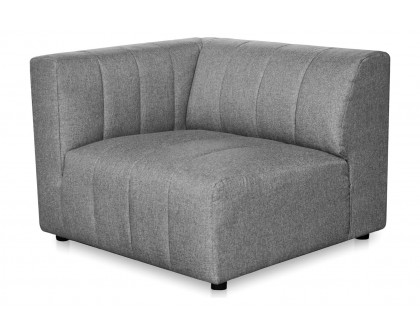 Moe's Lyric Left Arm Chair - Gray, Left Arm