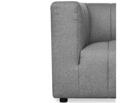 Moe's Lyric Left Arm Chair - Gray, Left Arm