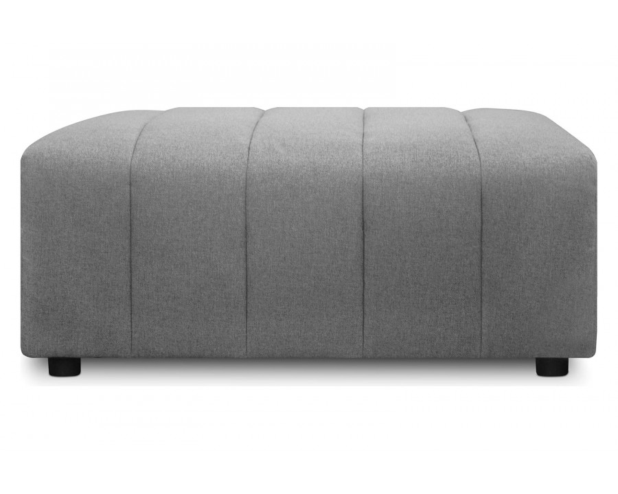 Moe's Lyric Ottoman - Gray