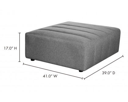 Moe's™ Lyric Ottoman - Gray