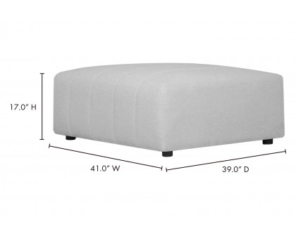 Moe's™ Lyric Ottoman - Beige