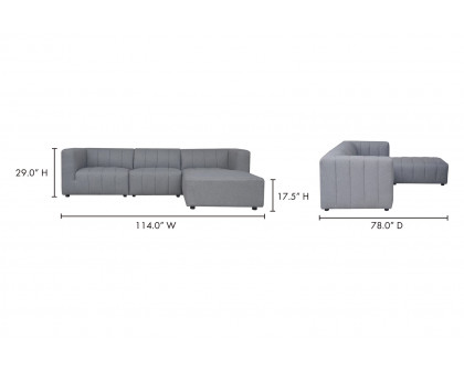 Moe's Lyric Lounge Modular Sectional - Gray