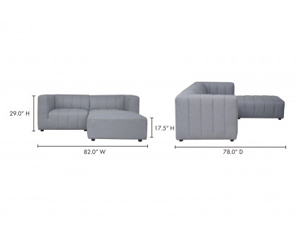 Moe's Lyric Nook Modular Sectional - Gray