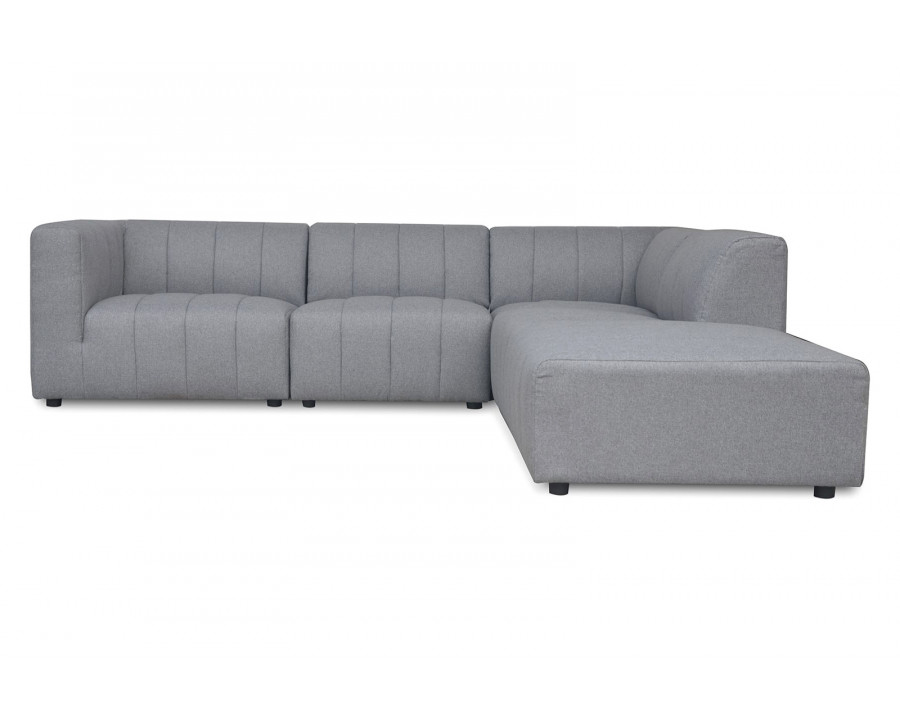 Moe's Lyric Dream Modular Sectional - Gray, Right Chaise