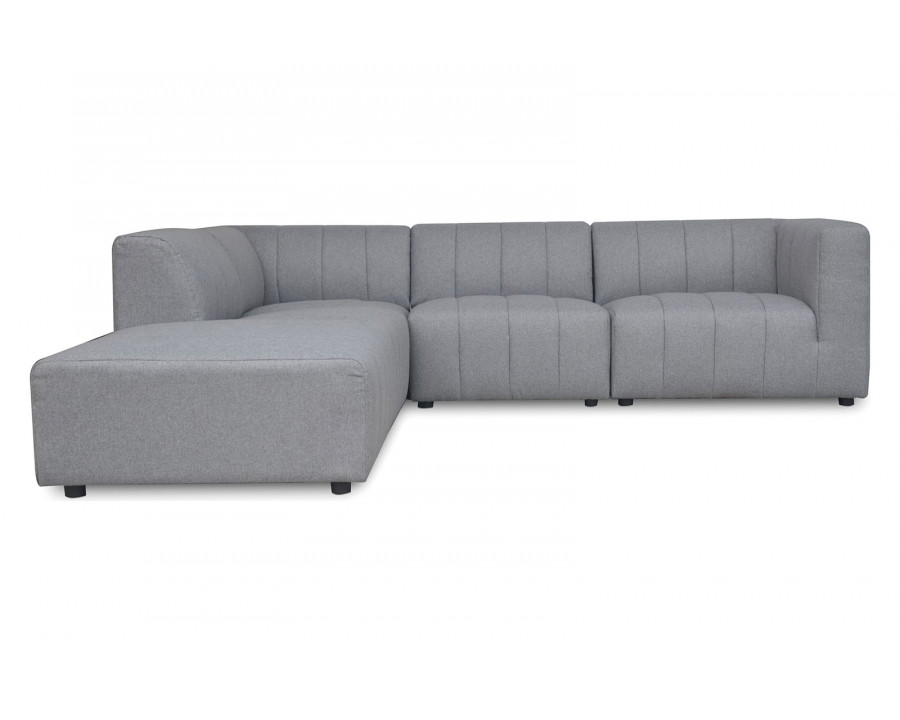 Moe's Lyric Dream Modular Sectional - Gray, Left Chaise