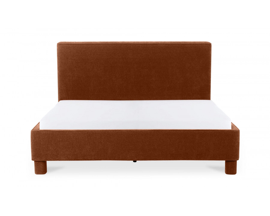 Moe's Ichigo Modern Queen Size Bed - Deep Orange