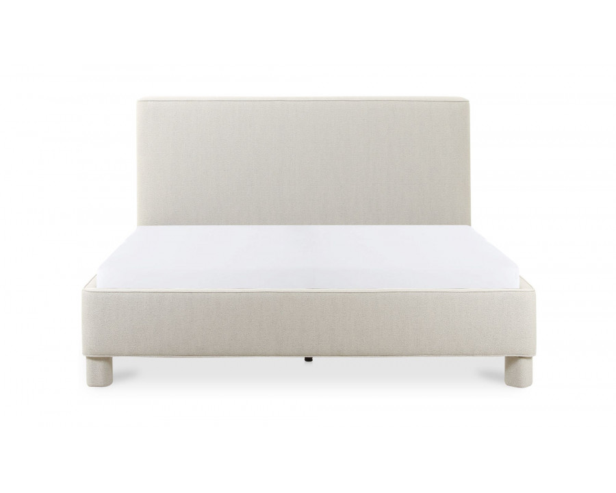 Moe's Ichigo Modern Queen Size Bed - Light Gray