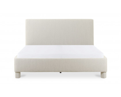 Moe's Ichigo Modern Queen Size Bed - Light Gray